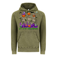 Vintage Olive Let's get halloweird Vintage Hoodie - NancyCooperArtShop