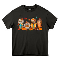 Give Thanks Coffee Cups Heavy Core Tee | Teevron