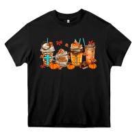 Black give thanks coffee cups Heavy Core Tee - MaliasSmallBusiness