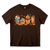 Chocolate Brown give thanks coffee cups Heavy Core Tee - MaliasSmallBusiness