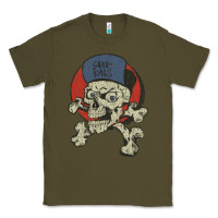 Army Green skate rags skull & crossbones Classic Tee - tuanDangUi
