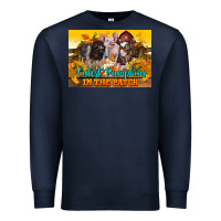 Navy Cutest Pumpkin In The Patch Pig Premium Sweatshirt - LillyAllenDesigns