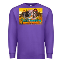Purple Cutest Pumpkin In The Patch Pig Premium Sweatshirt - LillyAllenDesigns