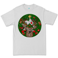 Dove Grey deer christmas Premium Tee - BundleAndBundleShop