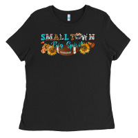 Black small town big spirit Ladies Tee - BundleAndBundleShop