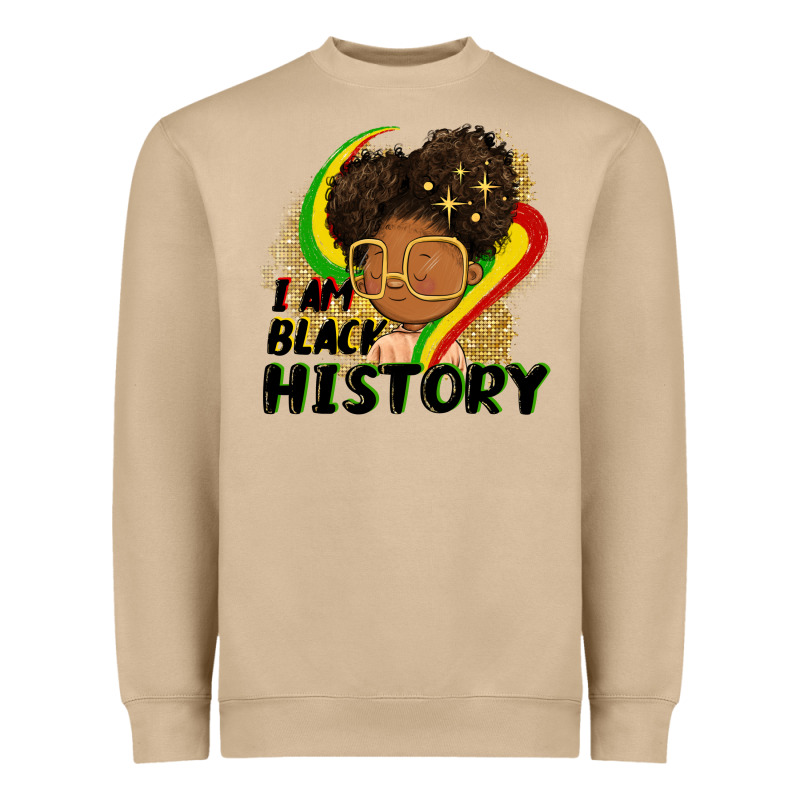 I Am Black History Heavyweight Sweatshirt by FaDigitalArtStudio | Teevron