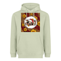 Matcha joy christmas cow Heavyweight Hoodie - LillyAllenDesigns