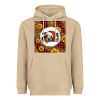 Mushroom joy christmas cow Heavyweight Hoodie - LillyAllenDesigns
