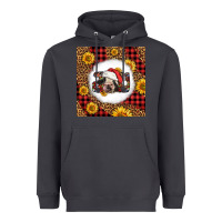Smoke joy christmas cow Heavyweight Hoodie - LillyAllenDesigns