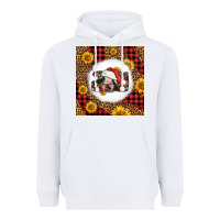 White joy christmas cow Heavyweight Hoodie - LillyAllenDesigns