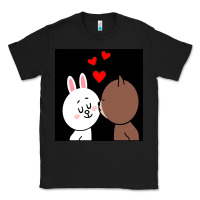 Black brown bear cony bunny rabbit the kiss Classic Tee - tuanDangUi