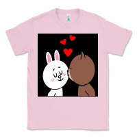 Bubblegum Pink brown bear cony bunny rabbit the kiss Classic Tee - tuanDangUi