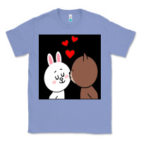 Colony Blue brown bear cony bunny rabbit the kiss Classic Tee - tuanDangUi