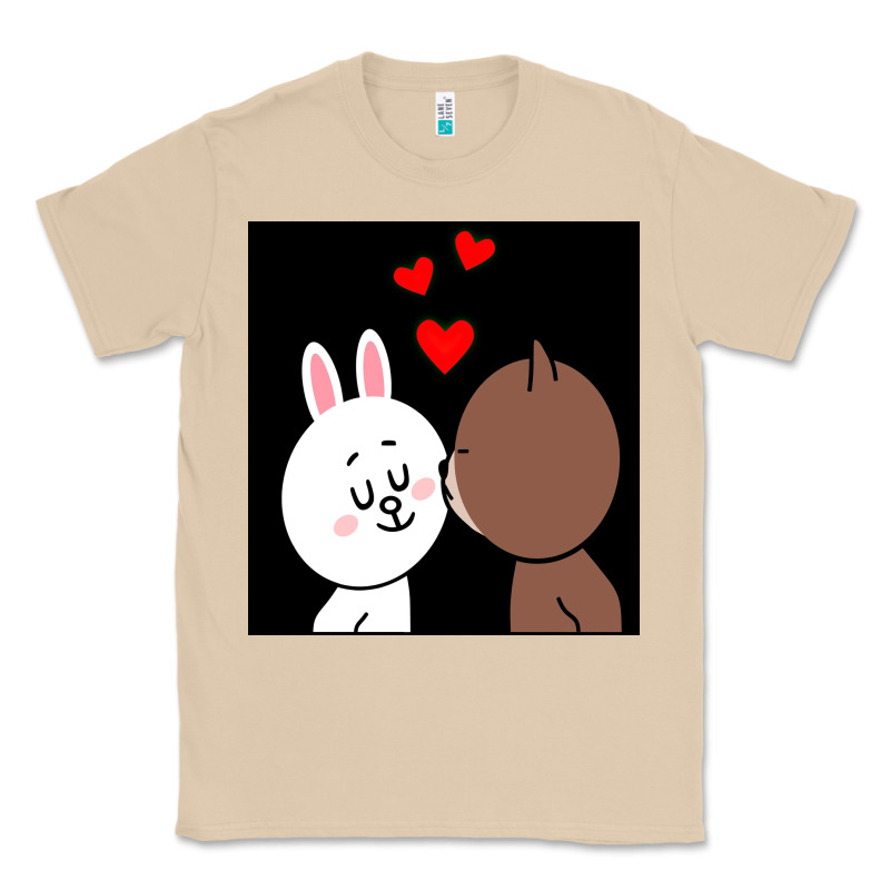 Brown Bear Cony Bunny Rabbit The Kiss Classic Tee by tuanDangUi | Teevron