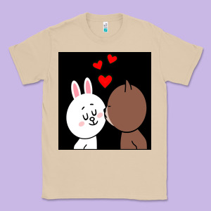 Brown Bear Cony Bunny Rabbit The Kiss Classic Tee Designed By Tuandangui