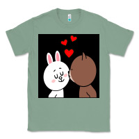 Sage brown bear cony bunny rabbit the kiss Classic Tee - tuanDangUi