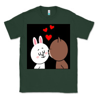 Sports Green brown bear cony bunny rabbit the kiss Classic Tee - tuanDangUi
