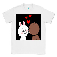 White brown bear cony bunny rabbit the kiss Classic Tee - tuanDangUi