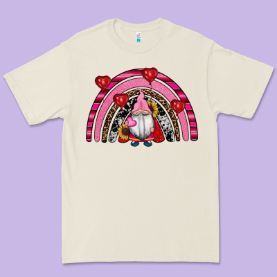 Valentines Day Gnomes Rainbow Premium Tee Designed By Ranaportraitstore
