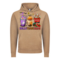 Hallothanksmas Coffee Cups Vintage Hoodie | Teevron