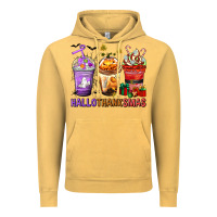 Vintage Mustard hallothanksmas coffee cups Vintage Hoodie - texasbilliewilder
