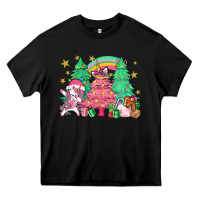 Black Unicorn Christmas trees Heavy Core Tee - NancyCooperArtShop