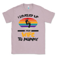 Lilac I Leveled Up From Wife To Mommy Classic Tee - Bettercallsaul