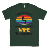 Sports Green I Leveled Up From Wife To Mommy Classic Tee - Bettercallsaul