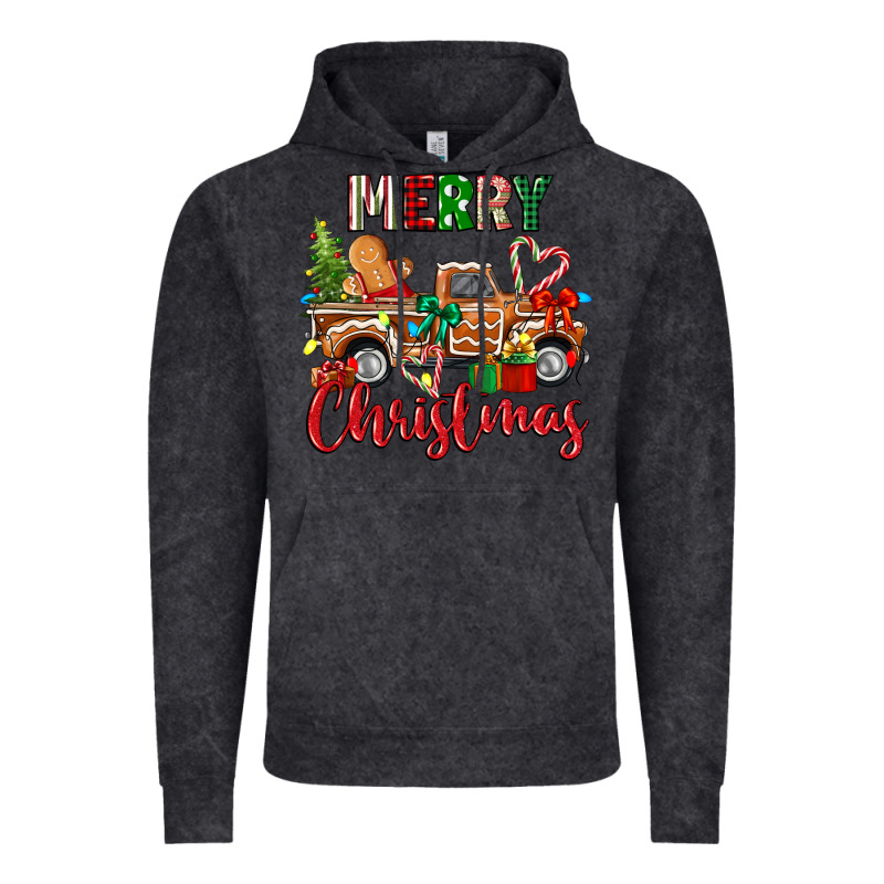 Merry Christmas Gingerbread Truck Vintage Hoodie by texasbilliewilder | Teevron