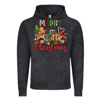 Vintage Black merry christmas gingerbread truck Vintage Hoodie - texasbilliewilder