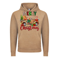 Vintage Coffee merry christmas gingerbread truck Vintage Hoodie - texasbilliewilder
