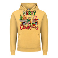 Vintage Mustard merry christmas gingerbread truck Vintage Hoodie - texasbilliewilder