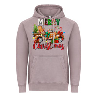 Vintage Zinc merry christmas gingerbread truck Vintage Hoodie - texasbilliewilder