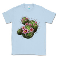 Dusty Blue arizona fishhook cacti Classic Tee - LillyAllenDesigns