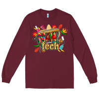 Burgundy cinco de mayo nail tech Long Sleeve Tee - CowGirlArtShop