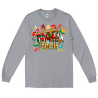 Heather Grey cinco de mayo nail tech Long Sleeve Tee - CowGirlArtShop