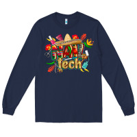 Navy cinco de mayo nail tech Long Sleeve Tee - CowGirlArtShop