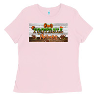 Bubblegum Pink football therapy license plate Ladies Tee - BundleAndBundleShop
