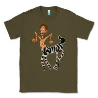 Army Green zebra in america doodle Classic Tee - tuanDangUi
