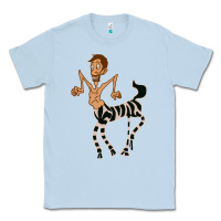 Dusty Blue zebra in america doodle Classic Tee - tuanDangUi