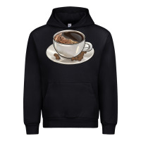 Black coffee  americano Urban Hoodie - BarkalooDesign