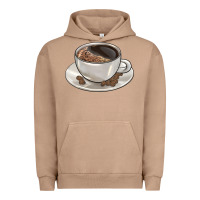 Pigment Burro coffee  americano Urban Hoodie - BarkalooDesign
