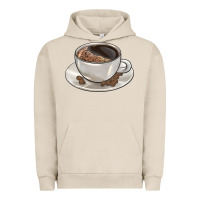 Pigment French Oak coffee  americano Urban Hoodie - BarkalooDesign