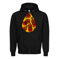 Black african masks teardrop  5 Zipper Hoodie - BundleAndBundleShop
