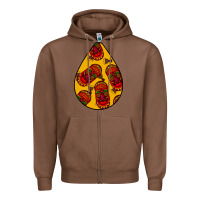 Chestnut african masks teardrop  5 Zipper Hoodie - BundleAndBundleShop