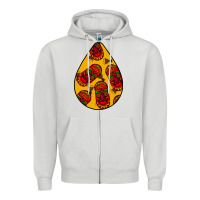 Dove Grey african masks teardrop  5 Zipper Hoodie - BundleAndBundleShop