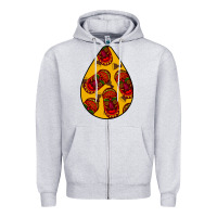 Heather Grey african masks teardrop  5 Zipper Hoodie - BundleAndBundleShop