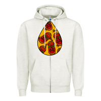 Oatmeal Heather african masks teardrop  5 Zipper Hoodie - BundleAndBundleShop