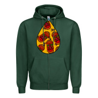 Sports Green african masks teardrop  5 Zipper Hoodie - BundleAndBundleShop