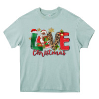 Arona love christmas black santa Heavy Core Tee - MaliasSmallBusiness
